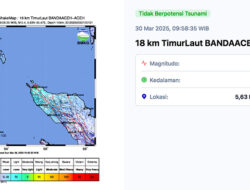 Gempa Guncang Banda Aceh 30 Maret 2025