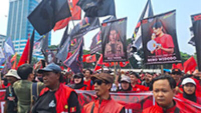 Buruh tidak Percaya Pidato Prabowo di May Day: Hanya Gimmick, Kami Sudah Muak !