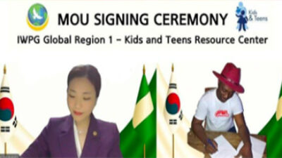 IWPG Tandatangani MoU dengan Nigeria Kids and Teens Resources Center