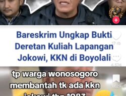 Sialan ! Masyarakat Wonosegoro Bantah Jokowi KKN di Desa Mereka