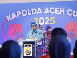 Badminton Kapolda Aceh Cup 2025 Resmi Dibuka, Dua Mantan Atlet Nasional Semarakkan Laga Perdana