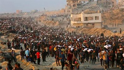 Israel Bantai Ratusan Warga Gaza Saat Antre Bantuan Makanan