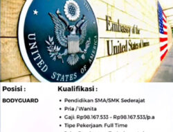 Kedutaan Amerika Buka Lowongan Kerja, Gaji Rp 60 Juta Per Bulan