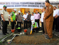 Rektor USK Groundbreaking Pembangunan Gedung Skill Lab Fakultas Kedokteran