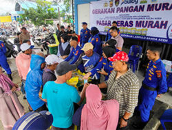 Ditpolairud Polda Aceh Salurkan 1,2 Ton Beras Murah untuk Masyarakat