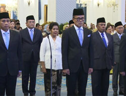 Prabowo Lantik 25 Pejabat Tinggi, Termasuk Gubernur dan Wagub Papua