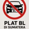 Pergubkan Saja Larangan Plat BL di Sumut