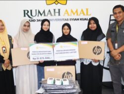 Rumah Amal USK Serahkan Bantuan Laptop untuk Mahasiswi Korban Kebakaran
