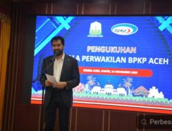 Mualem Kukuhkan Kepala BPKP Aceh, Singgung Kondisi Kuala yang Makin Dangkal