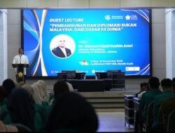 Dr. Hasnul Faizal Isi Kuliah Umum FKIP USK soal Diplomasi dan Pembangunan Olahraga Malaysia