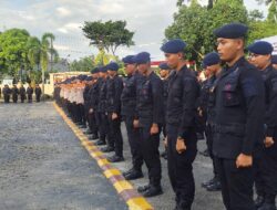 100 Brimob BKO Asal Kaltim Perkuat Pemulihan Pascabanjir di Lhokseumawe