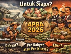APBA 2026 Sudah Dicairkan … Dicairkan untuk Siapa?