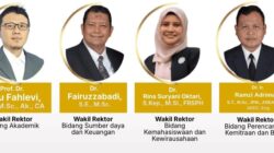 Regenerasi di USK, Mirza Lantik 4 Wakil Rektor