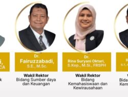 Regenerasi di USK, Mirza Lantik 4 Wakil Rektor